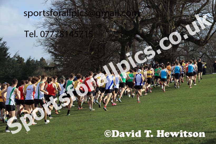 Mens Under-20s, 2024 CAU Inter Counties Cross Country Champs., Wollaton Park, Nottingham. Photo: David T. Hewitson/Sports for All Pics